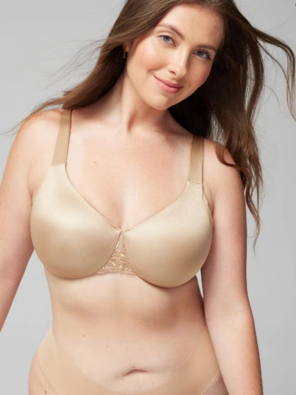 NWOT Soma Sensuous Sides Minimizer Bra 42DD Nude Beige Underwire 3 Inch Minimize